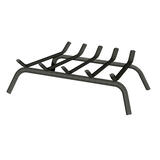 Open Hearth Panacea Black Matte Fireplace Grate Steel