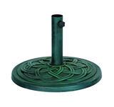 Bond Manufacturing Green 17.7 in. W x 17.7 L x 13.18 in. H Resin Stone Umbrella Base