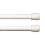 Kenney Enamel Tension Rod 16 in. L White