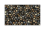 J&M Home Fashions Pebbles Rubber Nonslip Door Mat 30 in. L x 18 in. W