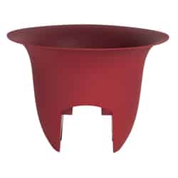 Bloem 14 in. H x 26 in. W Union Red Resin Modica Planter