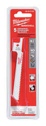 Milwaukee SAWZALL 3-5/8 in. L x 0.25 in. W SUPER Reciprocating Saw Blade 10 TPI 5 pk Bi-Metal