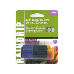 Raindrip Plastic 1 pk Drip Irrigation Thread to Thread Adapter