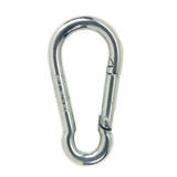 Campbell Chain 0.37 in. Dia. x 2-3/8 in. L Polished Steel Spring Snap 160 lb.