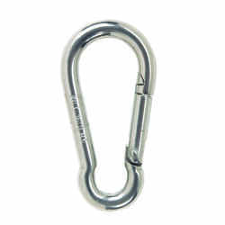 Campbell Chain 0.37 in. Dia. x 2-3/8 in. L Polished Steel Spring Snap 160 lb.