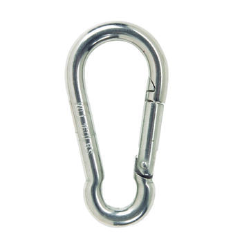 Campbell Chain 0.37 in. Dia. x 2-3/8 in. L Polished Steel Spring Snap 160 lb.