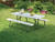 Lifetime Steel White 29 in. Folding Picnic Table