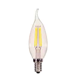 Satco CA11 E12 (Candelabra) LED Bulb Warm White 40 Watt Equivalence 1 pk