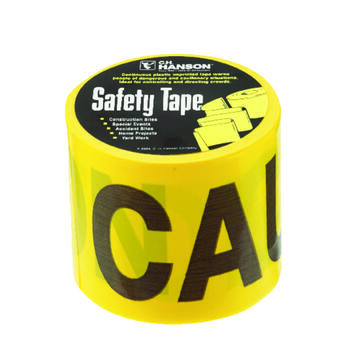 C.H. Hanson 3 in. W x 3 in. W x 200 ft. L Caution Barricade Tape Yellow Plastic