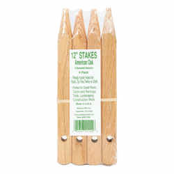 Madison Mill 0.9 in. W x 12 in. H Oak Oak Landscaping Stakes 4 pk