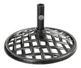 Living Accents Brown Cast Iron Umbrella Base 20 L x 11 in. H x 20 in. W