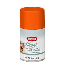 Krylon Short Cuts Gloss Glow Orange Spray Paint 3 oz