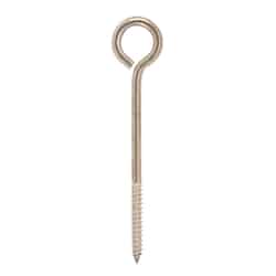 Hampton 5/16 in. x 6 in. L Stainless Steel Lag Thread Eyebolt Nut Included