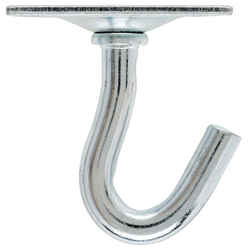 Ace Small Zinc-Plated Steel 1.75 in. L Silver 1 pk Clothesline Hook Plate Type 200 lb.