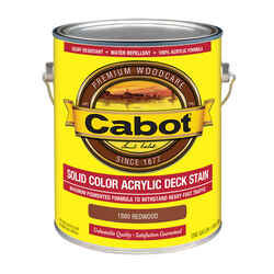 Cabot Solid 1880 Redwood Oil-Based Acrylic Deck Stain 1 gal