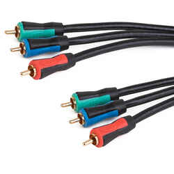 Monster Cable Just Hook It Up 12 ft. L Component Video Cable RCA