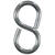 Ace Small Zinc-Plated Silver Steel 1.25 in. L 20 lb. Eight Hook 5 pk