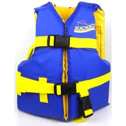 Seachoice Youth Life Vest Type III PFD 20 in. to 25 in. Blue, Yellow