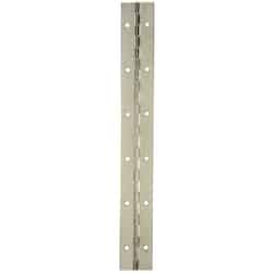 Ace 1-1/2 in. W x 12 in. L Nickel Metal Continuous Hinge 1