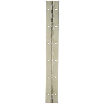 Ace 1-1/2 in. W x 12 in. L Nickel Metal Continuous Hinge 1