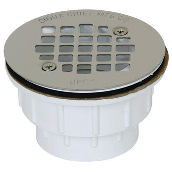 Sioux Chief 2 in. Dia. PVC Shower Drain