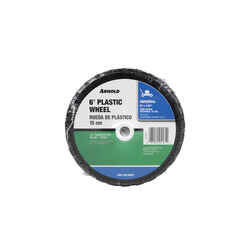 Arnold 1.5 in. W x 6 in. Dia. Lawn Mower Replacement Wheel 50 lb. Plastic