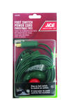 Ace Indoor 15 ft. L Green Extension Cord w/Switch