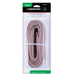 Monster Cable 50 ft. L Ivory Telephone Station 4-Conductor Wire