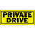 Hy-Ko English 6 in. H x 14 in. W Sign Plastic Private Drive