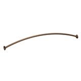 Moen Adjustable Curved Shower Rod 72 in. L Bronze