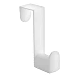 InterDesign 6-2/3 in. L White Plastic Medium Gloss Hook 8 lb. 1 pk Over the Door