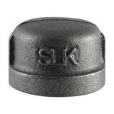 Pipe Decor 3/8 in. FIP Black Malleable Iron Cap No