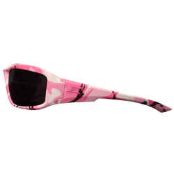 Edge Eyewear Brazeau Patriot 1 Smoke 1 pc. Safety Glasses Pink Camouflage