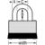 Master Lock 1 in. H X 5/16 in. W X 1-3/16 in. L Brass 4-Pin Cylinder Padlock 1 pk