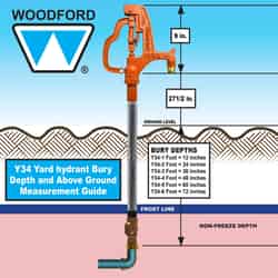 Woodford Iowa Yard Hydrant 3/4 in. FIP Dia. x 3/4 in. Dia. MPT Steel 2 ft. Yard Hydrant
