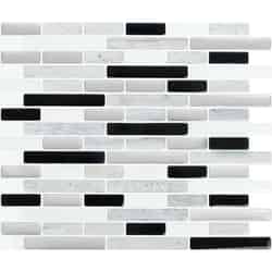 Peel and Impress 9.3 in. W x 11 in. L Adhesive Wall Tile 4 pc. Multiple Finish (Mosaic) Vinyl