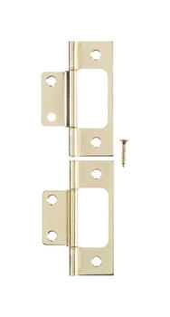 Ace 2.75 in. W x 3 in. L Bright Brass Brass Non-Mortise Hinge 2 pk