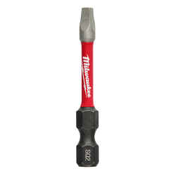 Milwaukee SHOCKWAVE #2 x 2 in. L Square Screwdriver Bit 1/4 in. 1 pc. Steel Quick-Change Hex