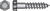 HILLMAN 3/8 in. x 2 in. L Hex Hot Dipped Galvanized Lag Screw 100 pk Steel