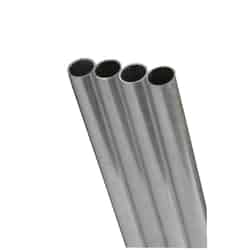 K&S Round Tube 1/8 in. x 12 in. Stainless steel Carded