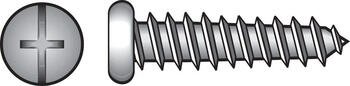 HILLMAN 6 x 5/8 in. L Phillips/Slotted Pan Head Zinc-Plated Sheet Metal Screws 100 per box Ste