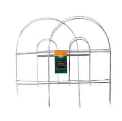 Panacea 10 ft. L x 18 in. H PVC White Garden Fence