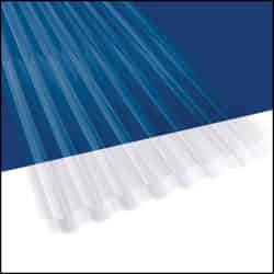 Palram Americas Suntuf .5 in. H x 26 in. W x 96 in. L Clear Corrugated Corrugated Roofing Panel