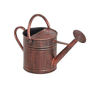 Panacea Brown 2 gal. Metal Watering Can