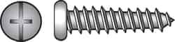 HILLMAN 1-1/2 in. L x 14 Phillips/Slotted Pan Head Zinc-Plated Sheet Metal Screws Steel 100 p