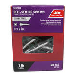 Ace 2 in. L x 9 Sizes Hex Washer Head Ceramic Steel Self-Sealing Screws 1 lb. Hex