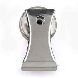 Master Magnetics 1.8 in. Ceramic Clip 3 lb. pull 3.4 MGOe Magnetic Clips 2 pc. Silver