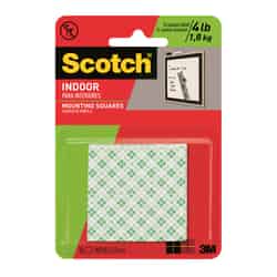 Scotch 1 in. W x 1 in. L Mounting Squares White