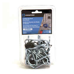 Crawford Silver Steel Peg Hooks 32 pk Assorted Locking Pegboard