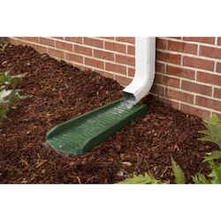 Amerimax 2 in. H X 11 in. W X 24 in. L Green Vinyl Splash Block